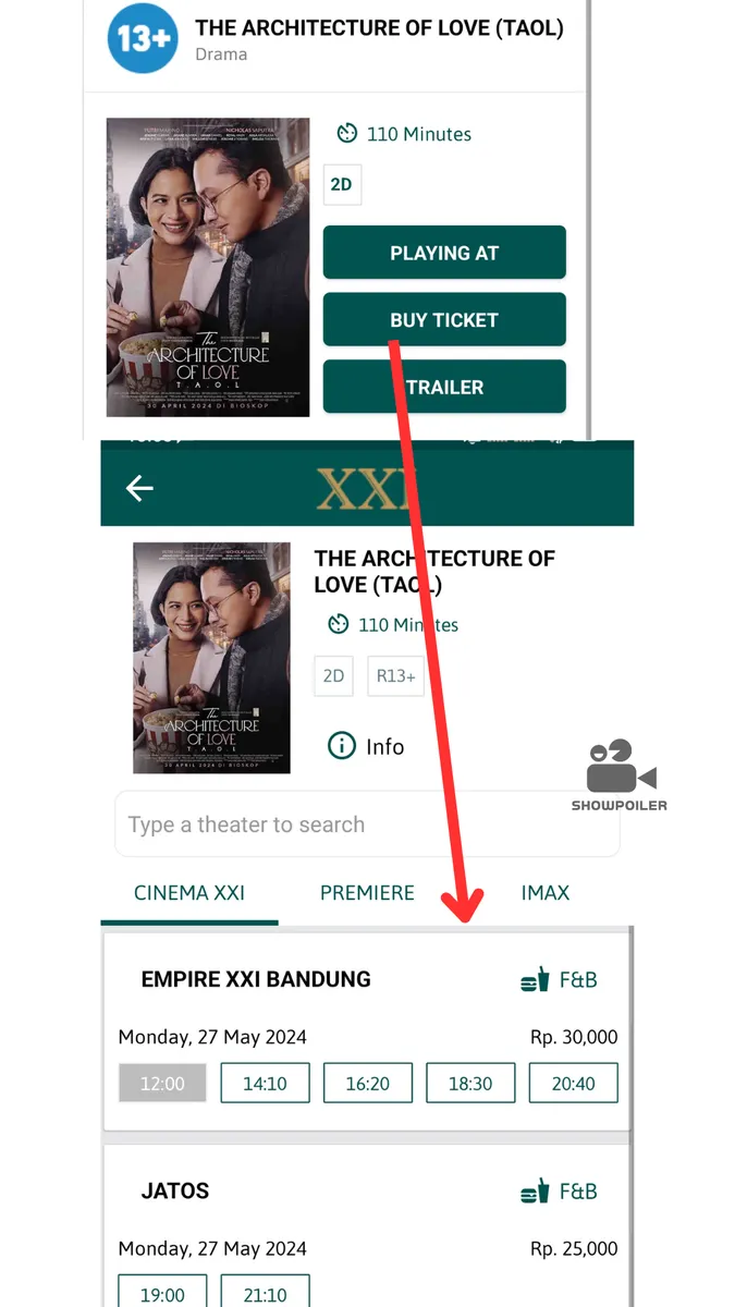 Membeli tiket lewat m.tix_buy ticket_